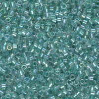 Miyuki delica Beads 11/0 - Sparkling aqua green lined crystal ab DB-1767